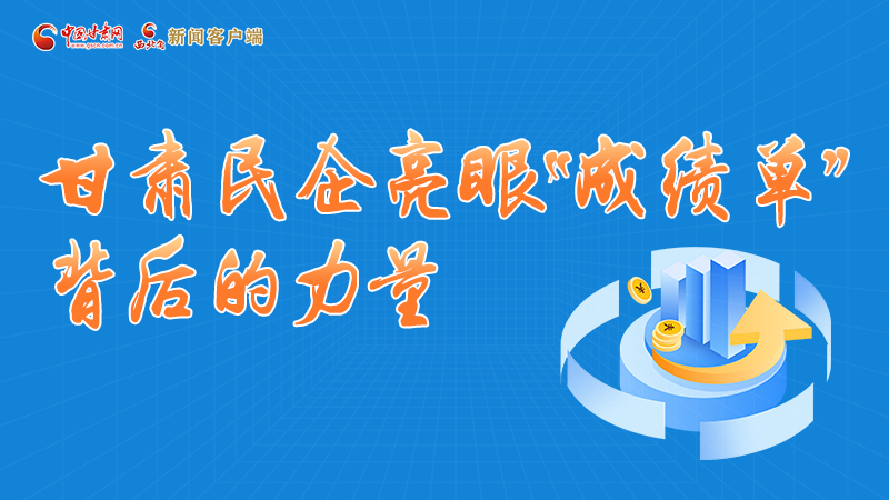 海报丨甘肃民企亮眼“成绩单”背后的力量