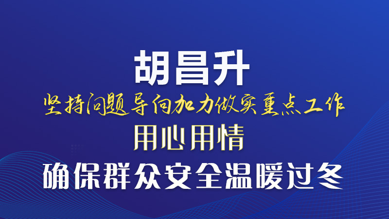  图解|胡昌升：坚持问题导向加力做实重点工作 用心用情确保群众安全温暖过冬