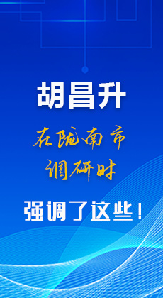 【甘快看】图解|胡昌升在陇南市调研时强调了这些