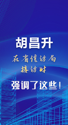 图解|胡昌升在省信访局接访时强调了这些！