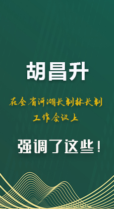 图解|胡昌升在全省河湖长制林长制工作会议上强调了这些！