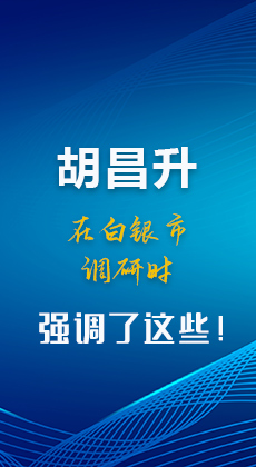 图解|胡昌升在白银市调研时强调了这些！