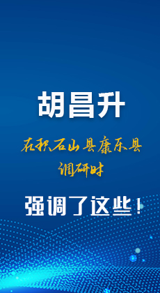 图解|胡昌升在积石山县康乐县调研时强调这些！