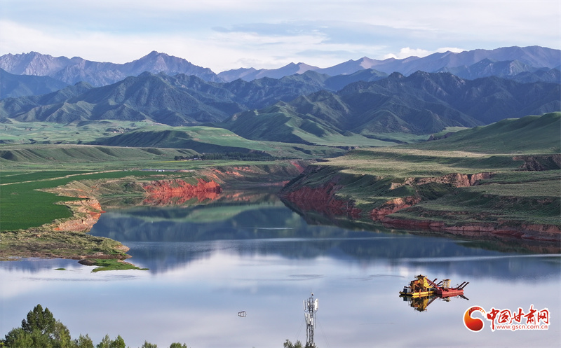 陇拍客丨民乐：水库生态景美如画