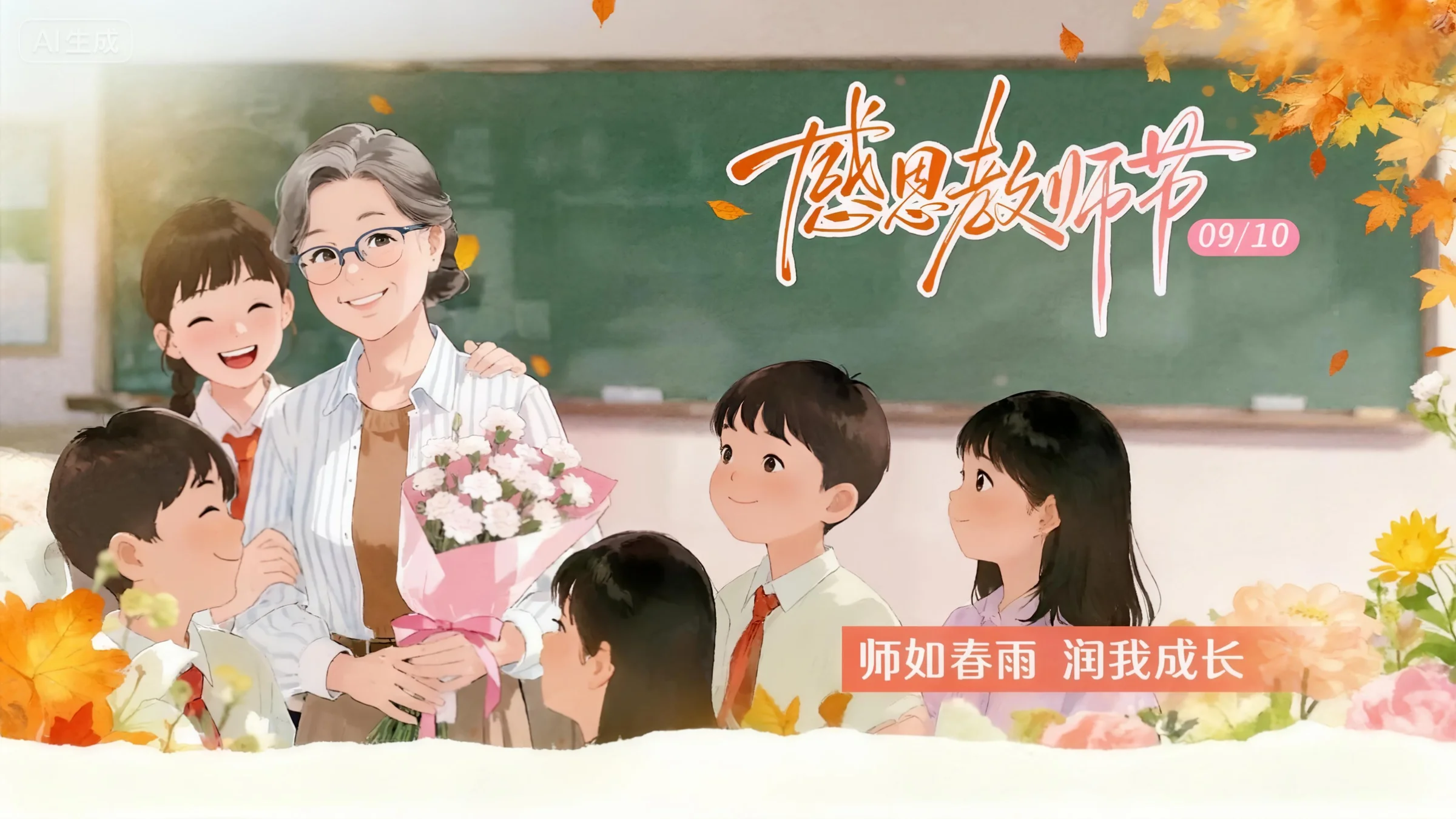 视频海报|教师节：师如春雨 润我成长