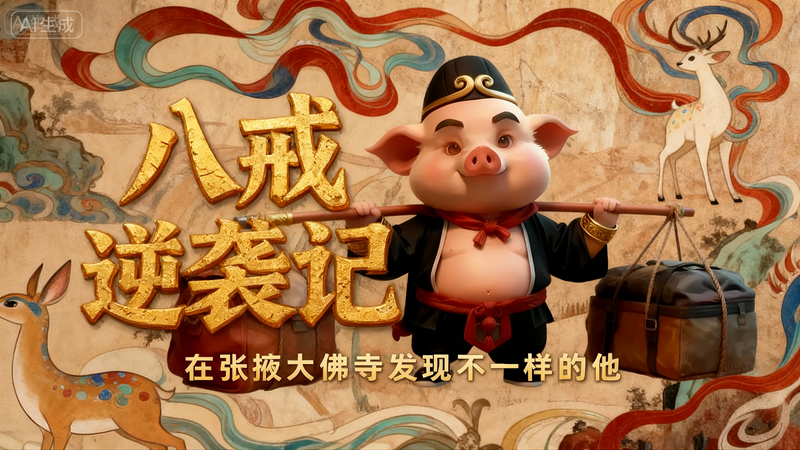 【何以中国·壁画里的中国】八戒逆袭记 在张掖大佛寺发现不一样的他