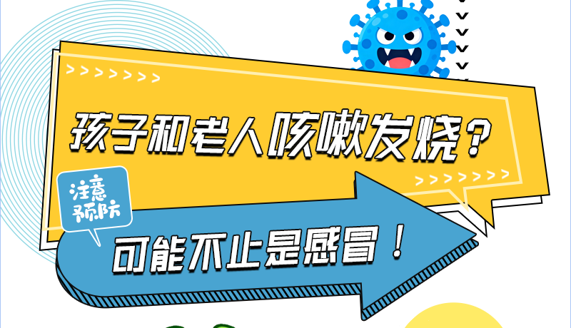 长图|注意预防,孩子和老人咳嗽发烧,可能不止是感冒!