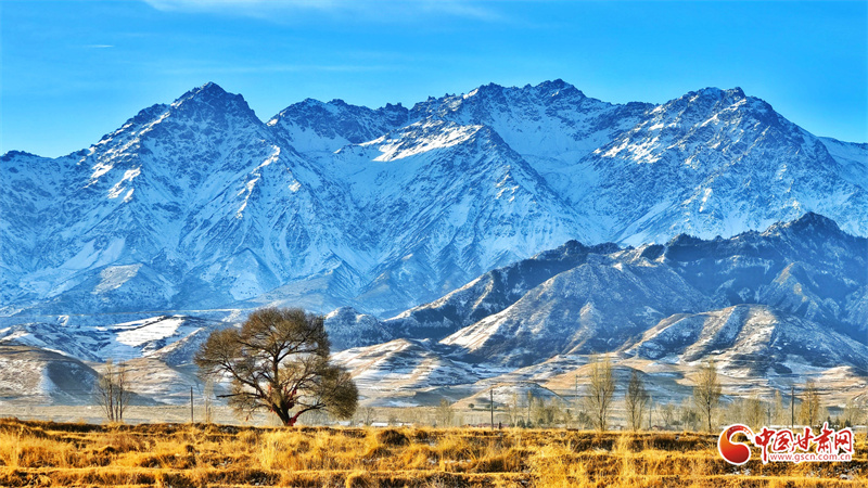 陇拍客丨民乐初冬:祁连映雪 村落如诗