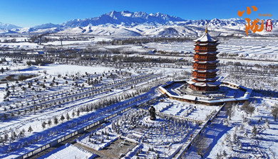 初冬民乐，让我见到了最美的雪景