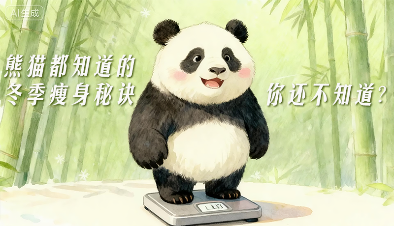 长图|熊猫都知道的冬季瘦身秘诀，你还不知道？