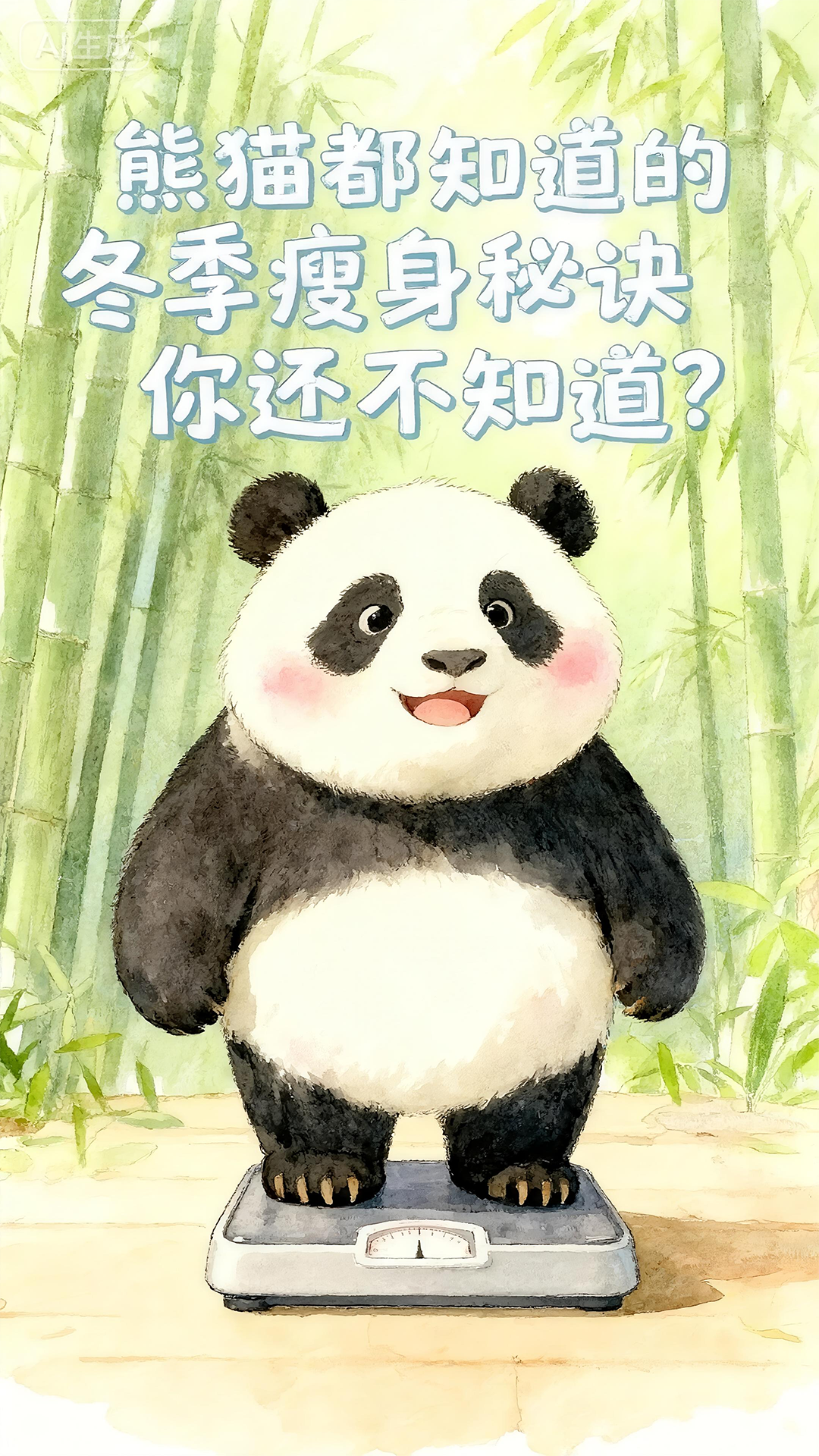 长图|熊猫都知道的冬季瘦身秘诀，你还不知道？