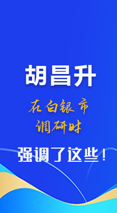图解|胡昌升在白银市调研时强调了这些！