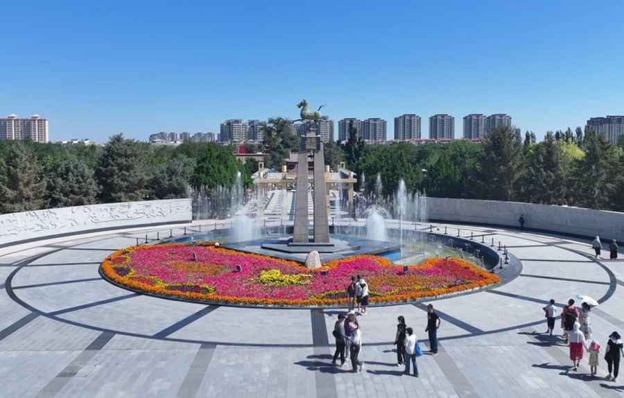 天马故乡，醉美凉州。武威市融媒体中心供图