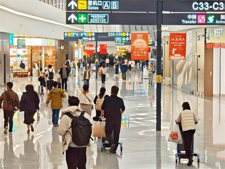 中川机场旅客吞吐量突破1700万人次