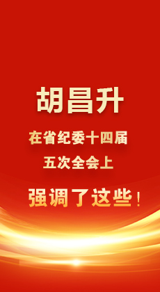 图解|胡昌升在省纪委十四届五次全会上强调了这些！