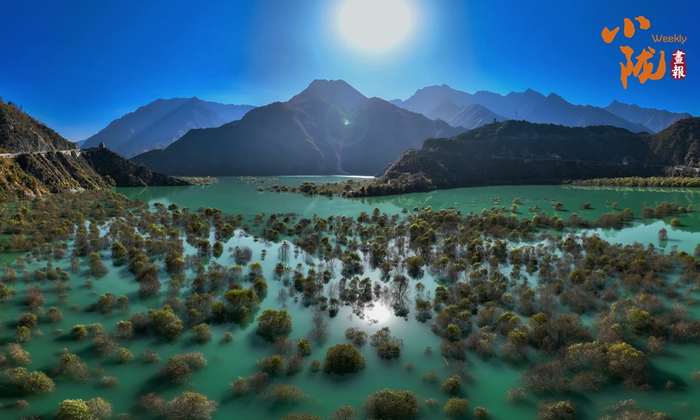 文县玉垒：山水相映 美如图画