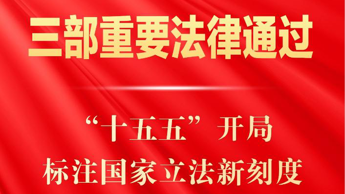 三部重要法律通过