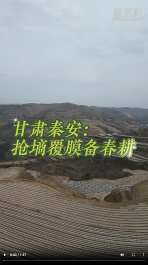 【甘快看】甘肃秦安：抢墒覆膜备春耕