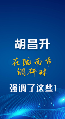 图解|胡昌升在陇南市调研时强调了这些！