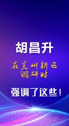 图解|胡昌升在兰州新区调研时强调了这些！