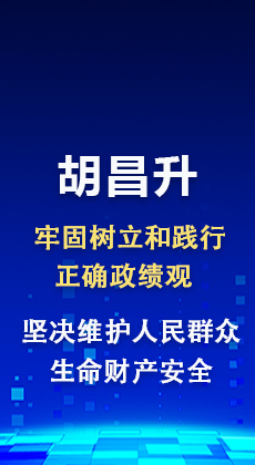 图解|胡昌升：牢固树立和践行正确政绩观 坚决维护人民群众生命财产安全
