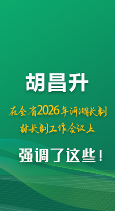 图解|胡昌升在全省2026年河湖长制林长制工作会议上强调了这些！