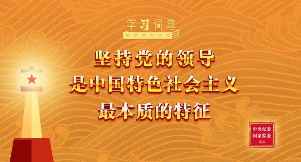 坚持党的领导是中国特色社会主义最本质的特征
