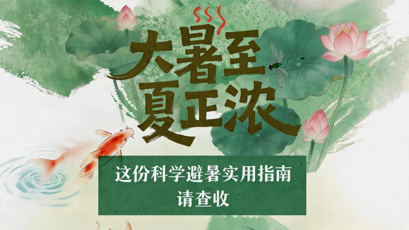 图解|大暑至，夏正浓！这份科学避暑实用指南请查收