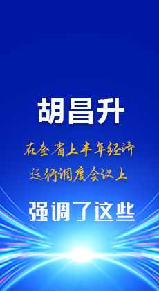  图解|胡昌升在全省上半年经济运行调度会议上强调了这些