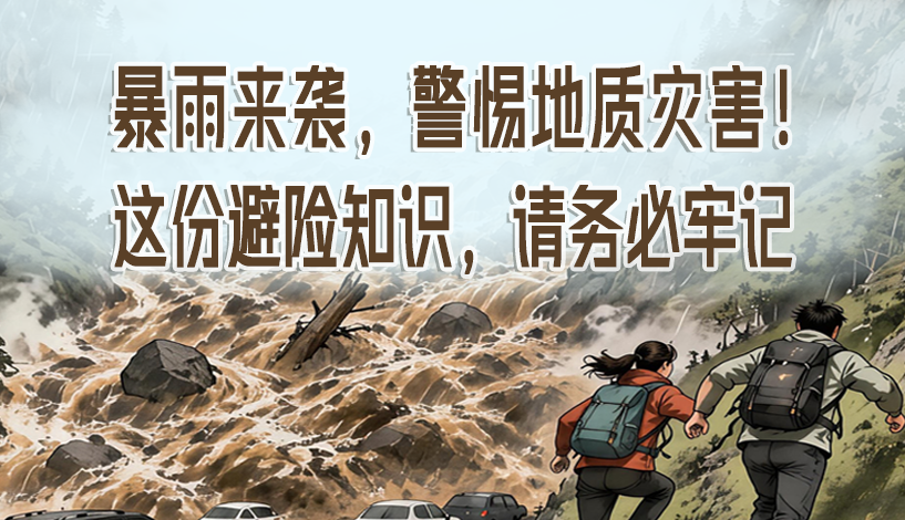 海报|暴雨来袭,警惕地质灾害 这份避险知识,请务必牢记!