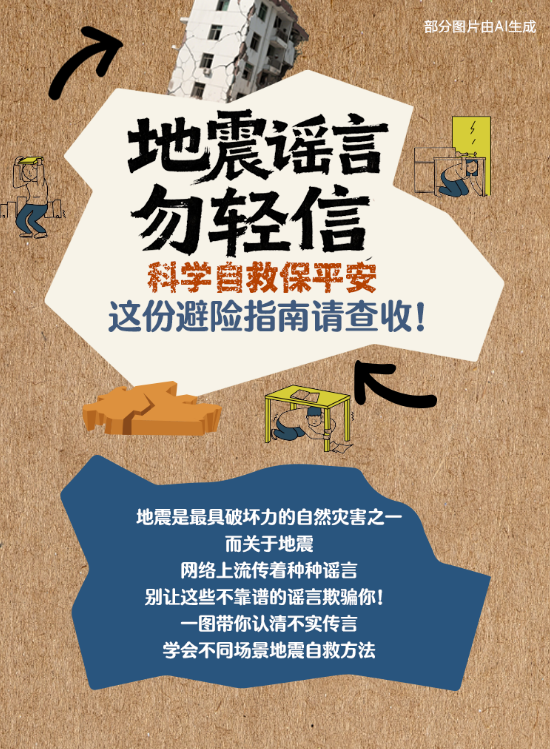 图解｜地震谣言勿轻信，科学自救保平安 这份避险指南请查收！