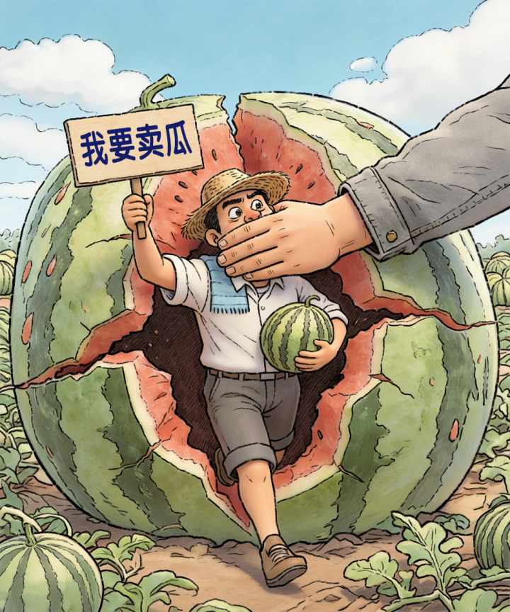 西瓜滞销瓜农求助被当负面舆情 基层“恐舆”心态的症结何在