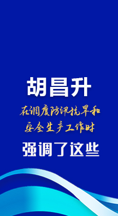 图解|胡昌升在调度防汛抗旱和安全生产工作时强调了这些