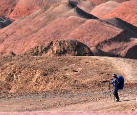 Fabulous scenery of Danxia landform in Gansu