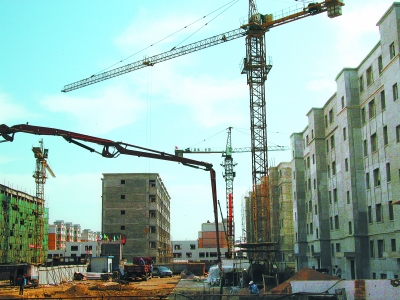 金昌市金川区廉租房施工现场