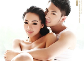 金美辛与男人在宾馆的激情床照