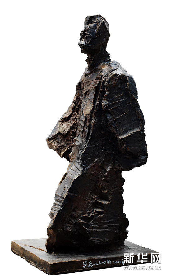 吴为山向北京语言大学捐赠雕塑作品——鲁迅像_艺术资讯_中国甘肃网