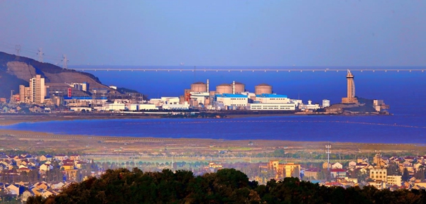 远眺秦山核电二期.受访者供图