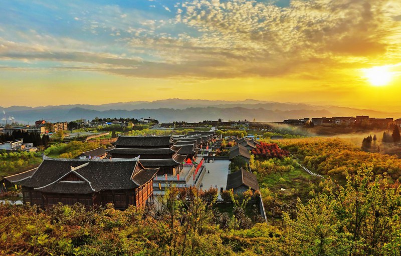 大方县慕俄格古城景区贵州宣慰府.黄承义摄