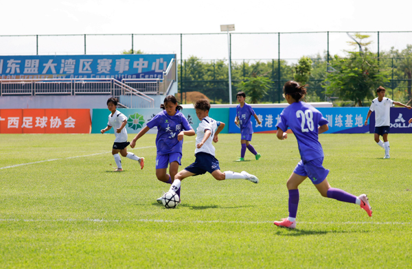 2024年7月17日，第五届全国“体校杯”足球比赛（女子组）在贵港市九凌湖足球训练基地举行。张彬云摄