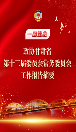 速览|政协甘肃省第十三届委员会常务委员会工作报告摘要