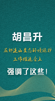 图解|胡昌升在祁连山生态环境保护工作推进会上强调了这些！