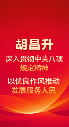 图解|胡昌升：深入贯彻中央八项规定精神 以优良作风推动发展服务人民