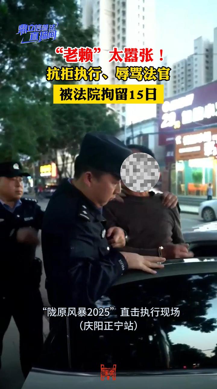 “老赖”太嚣张！抗拒执行、辱骂法官，被法院拘留15日