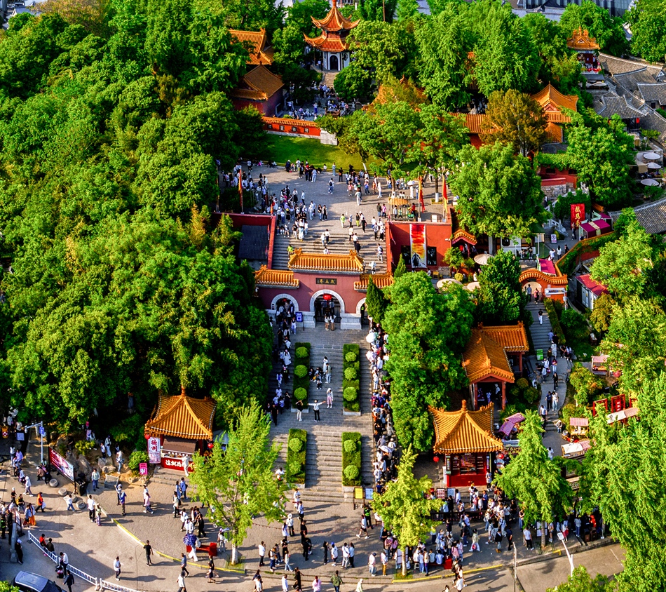航拍戏马台。郑周摄