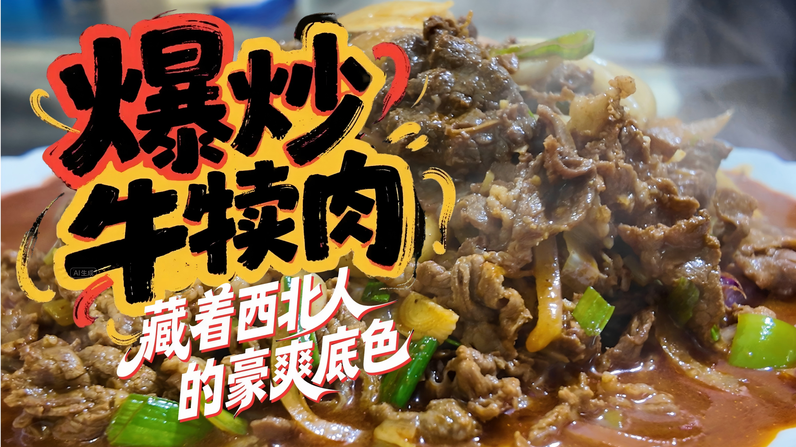 视频丨爆炒牛犊肉，藏着西北人的豪爽底色
