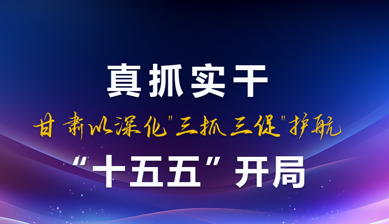 图解|真抓实干！甘肃以深化“三抓三促”护航“十五五”开局