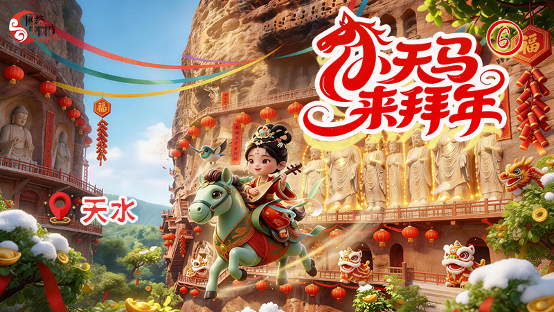 小天马来拜年⑥|在麦积山，我找到了温暖千年的“表情包”