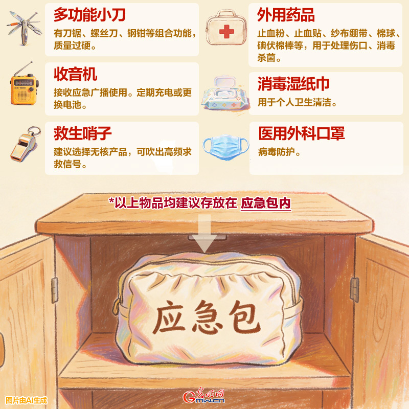 全国防灾减灾日丨快来检查一下你家的应急物资配齐没？