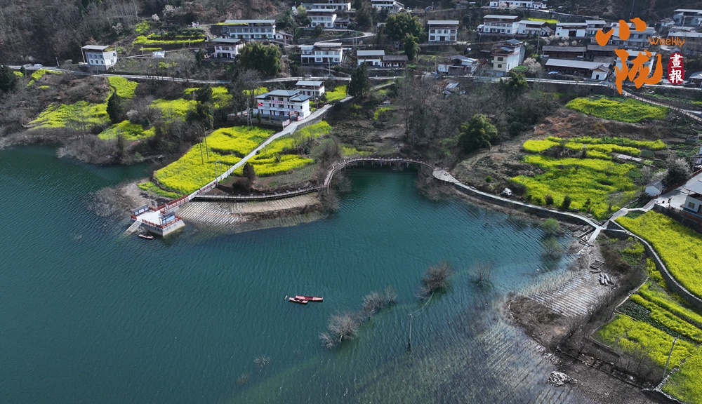 文县：一湾碧水千重粉 文县美景入画来